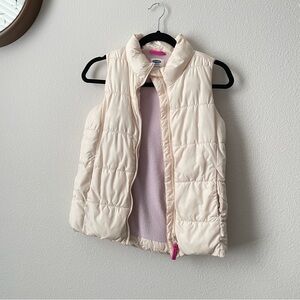 Old Navy Blush Pink Kids Puffer Vest